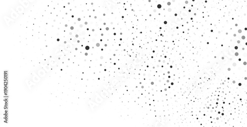 halftone style classic dotted pattern on white banner