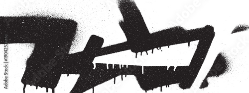 black spray paint art for urban design