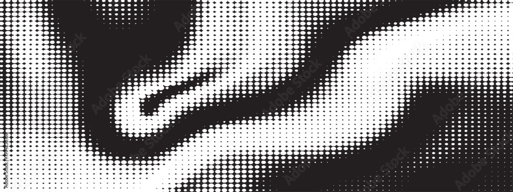 Obraz premium dynamic halftone pattern