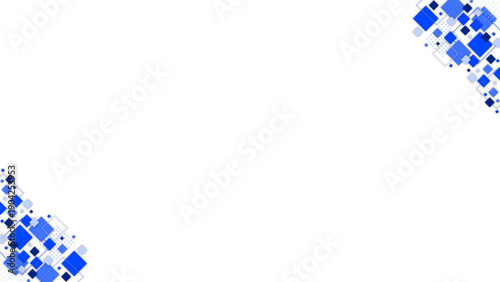 16:9背景、青背景、幾何学模様、壁紙、横長、bg
