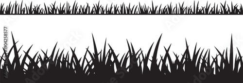 Seamless grass silhouette