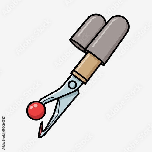 Button Sewing Tool with Red Ball