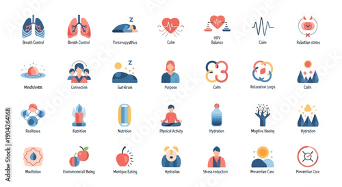 Medical Health Icons and Symbols.