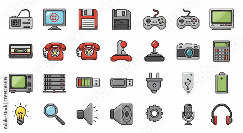 Collection of electronic devices and gadgets.