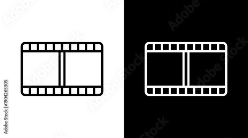 Film Icon Sheet Black And White