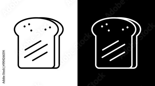 Toast Icon Sheet Black And White