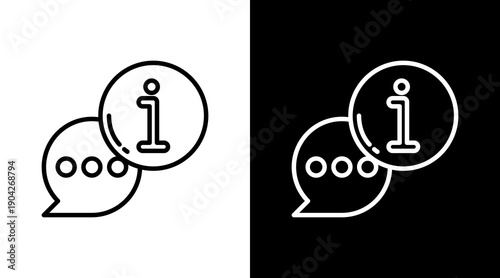Information Icon Sheet Black And White