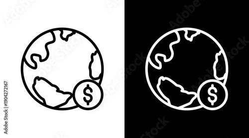 Global Icon Sheet Black And White