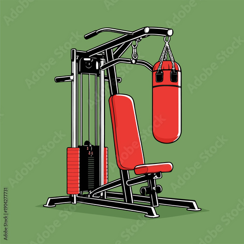 fitness equipment vector images