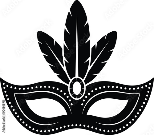 Venetian carnival mask. Secret carnival masquerade mask. 