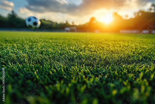 Championship Soccer Game Scene with Full Arena