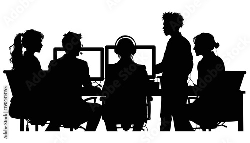 Business people working in office.