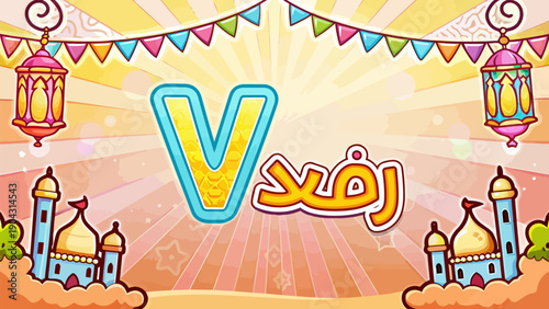 Vibrant Illustration of Children Playing Together with Balloons and Confetti, Pure Joy and Childhood Fun