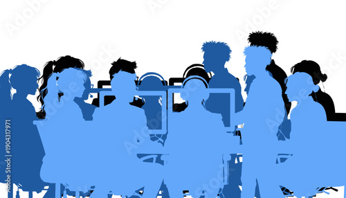 Group of people sitting together outdoors.