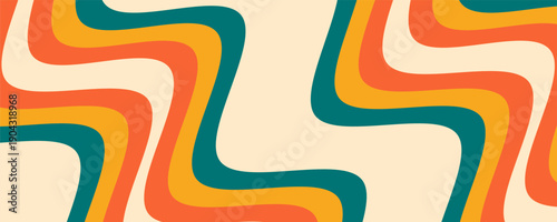 Square background with green and yellow loops.