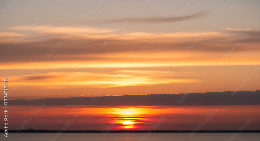 Obraz premium sunset over the ocean