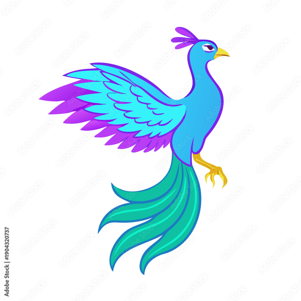 Obraz premium Vector illustration of a peaceful white dove bird with elegant wings flying through nature as a cartoon symbol of love freedom and spirit