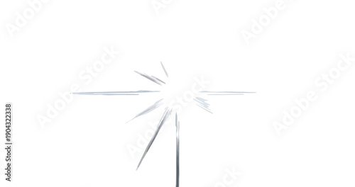 Une explosion de lumière stellaire brillante avec des rayons divergents et un effet de transparence pour la conception graphique moderne.