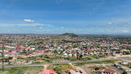 Aerial View of Dodoma the Capital City of Tanzania in East Africa