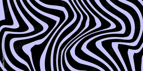 Abstract horizontal  background with colorful waves. Trendy vector illustration