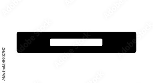 This simple black minus button icon represents removal, reduction, subtraction, and minimal control actions. The clean horizontal line design is commonly used in user interfaces to indicate delete, co