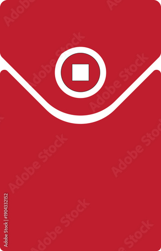 Red Chinese New Year Envelope Illustration, Chinese Element-01