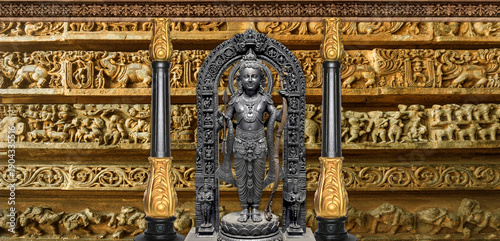 Foto Hindu god Ram lala, Ramdir god. Hindu religion