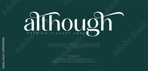 Luxury modern Elegant alphabet logo font. Typography elegant style alphabet fonts for beauty, calligraphy, decorative, glamour, boutique, fashion, brand, wedding, vintage design.

