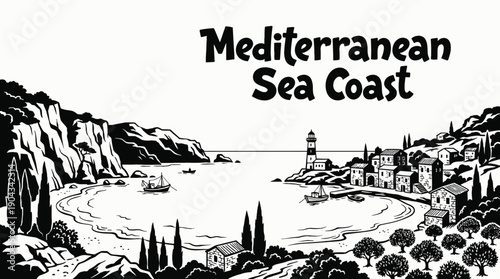 Mediterranean Sea Coast Sea Beach Coastal Landscape Scenic Nature Travel Tourism Destination Geography Seascape Shoreline Water Horizon Outdoor Vacation Paradise Natural Attraction Europe