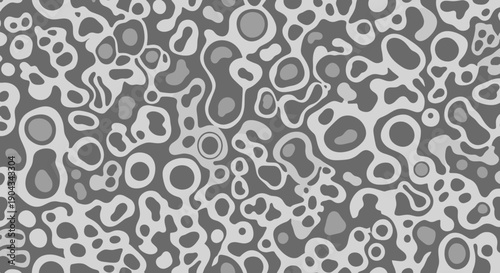 A modern, minimalist design with organic shapes in shades of gray, perfect for creative projects and branding.