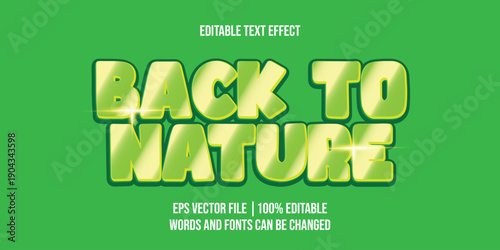 Organic 3D editable text effect