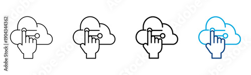 Control Icon Different Style Outline Collection Set Vector Illustration