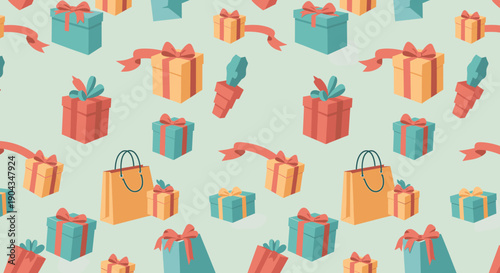 A cheerful illustration of gift boxes, perfect for celebrating special occasions and spreading joy.