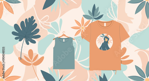 A serene illustration of a hand gently holding a simple flower, evoking calmness and connection with nature, perfect for wellness content.