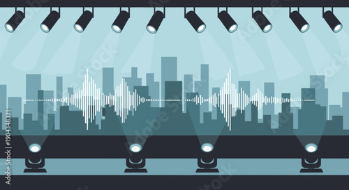 A modern microscope illuminates scientific discovery, ideal for educational content and research imagery.