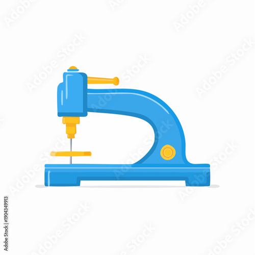 Blue and Gold Eyelet Press Machine for Leathercraft and Garment Making Tools