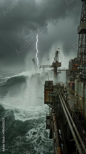Offshore Rig Endures Massive Storm Lightning Strikes