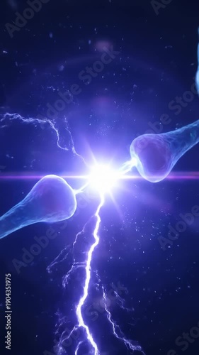 Neural Impulse Transmission Across Synaptic Gap Visualized