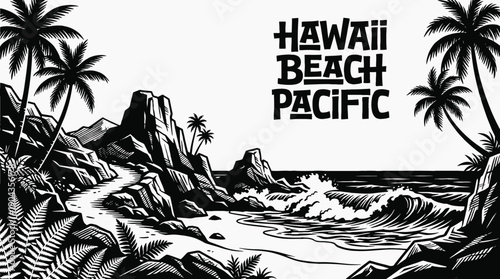 Hawaii Beach Pacific Ocean Sea Beach Coastal Landscape Scenic Nature Travel Tourism Destination Geography Seascape Shoreline Water Horizon Outdoor Vacation Paradise Natural Attraction