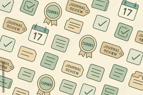 Journal review process, closed submissions and deadlines on calendar in a repeated pattern