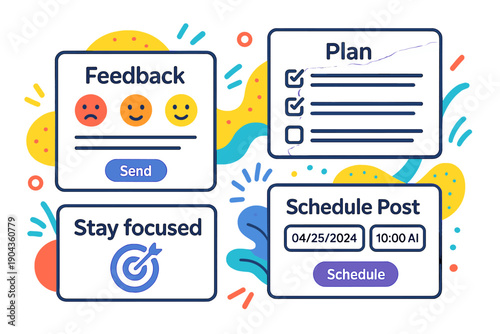 Feedback and planning tools for social media management on April 25, 2024 at 10 AM