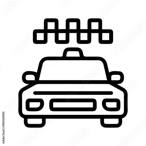 Taxi Cab Transportation Icon