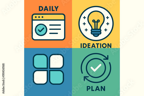 Daily planning and ideation for effective project management in a modern workspace