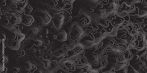 Dark marbled abstract surface with layered contour lines and fluid movement, cinematic and futuristic, ideal for high-end digital or graphic design.