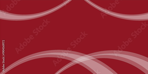 A smooth, abstract background with a gradient of soft red and white hues, featuring flowing curves. The red background adds elegance. Minimal abstract wavy gradient vector background
