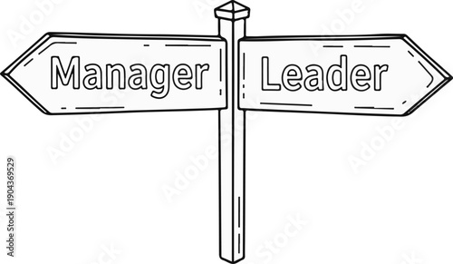 A directional signpost with two arrows pointing in opposite directions