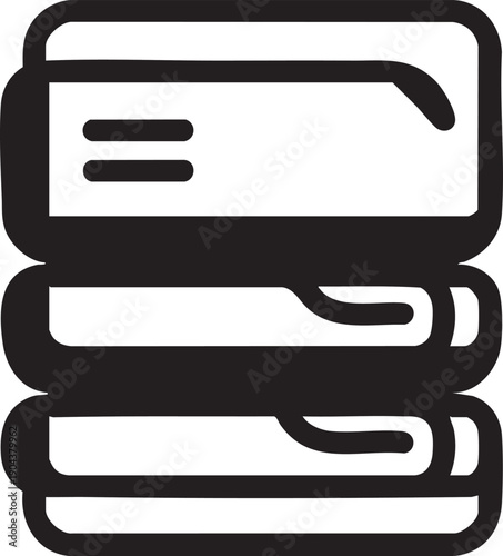 File cabinet icon vector - office document storage illustration eps silhouette