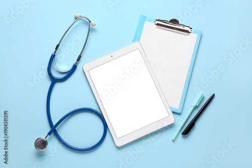 Tablet computer, stethoscop...