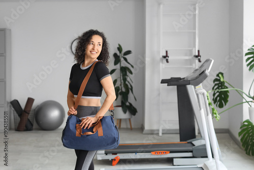 Mature woman with sports ba...