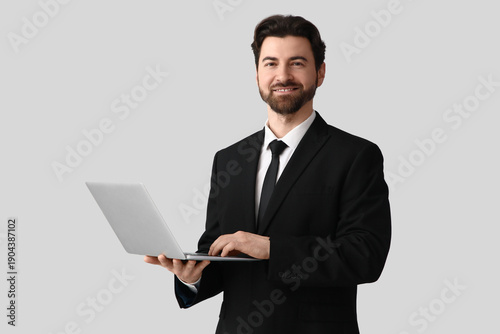 Handsome businessman in sty...